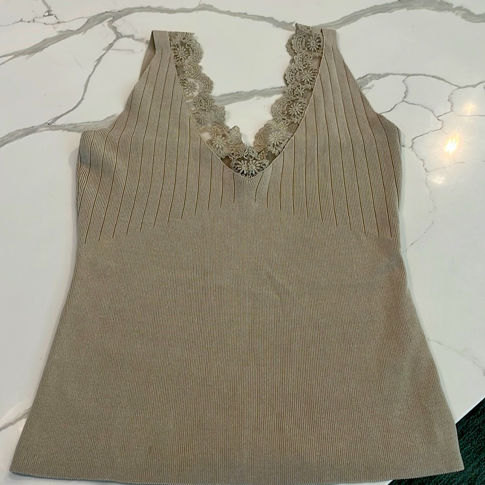 Gorgeous top or camisole.  Layered until a jacket or worn alone